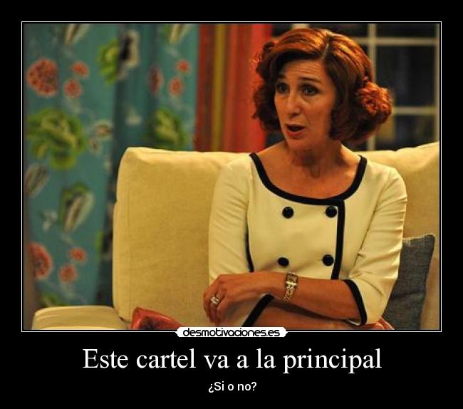 Este cartel va a la principal - 