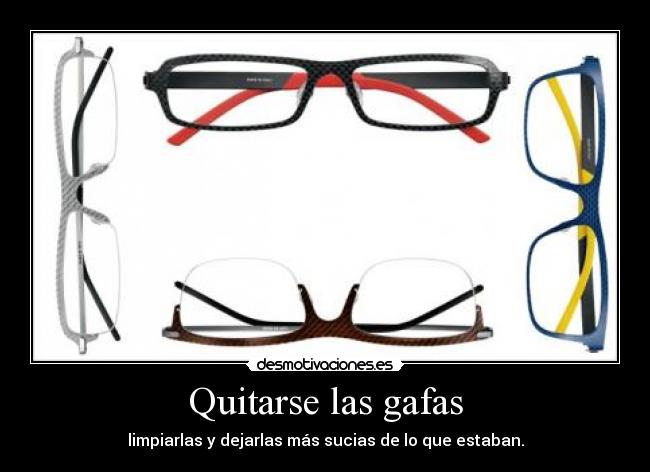 carteles gafas limpio suicio quitar desmotivaciones