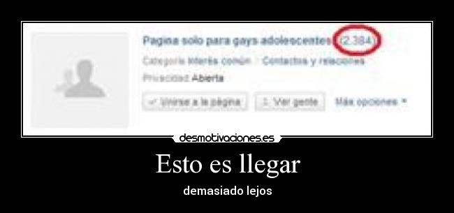 Esto es llegar -