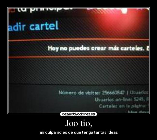Joo tío, -