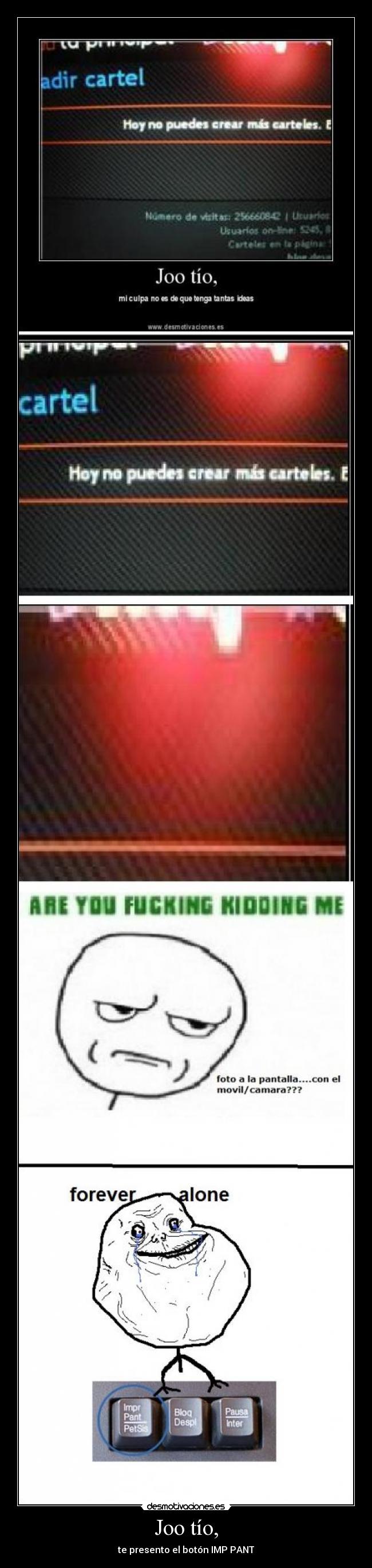 Joo tío, - te presento el botón IMP PANT