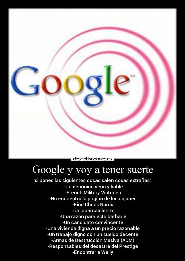 Google y voy a tener suerte - 
