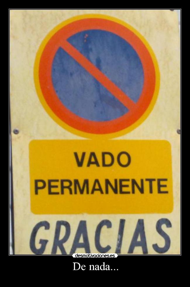 De nada... - 