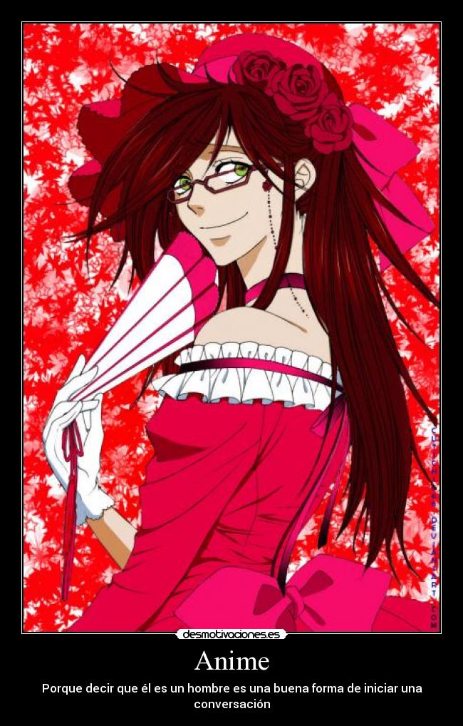 carteles anime grell kuroshitsuji desmotivaciones