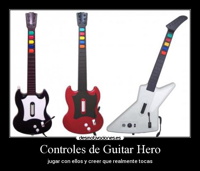 Controles de Guitar Hero -