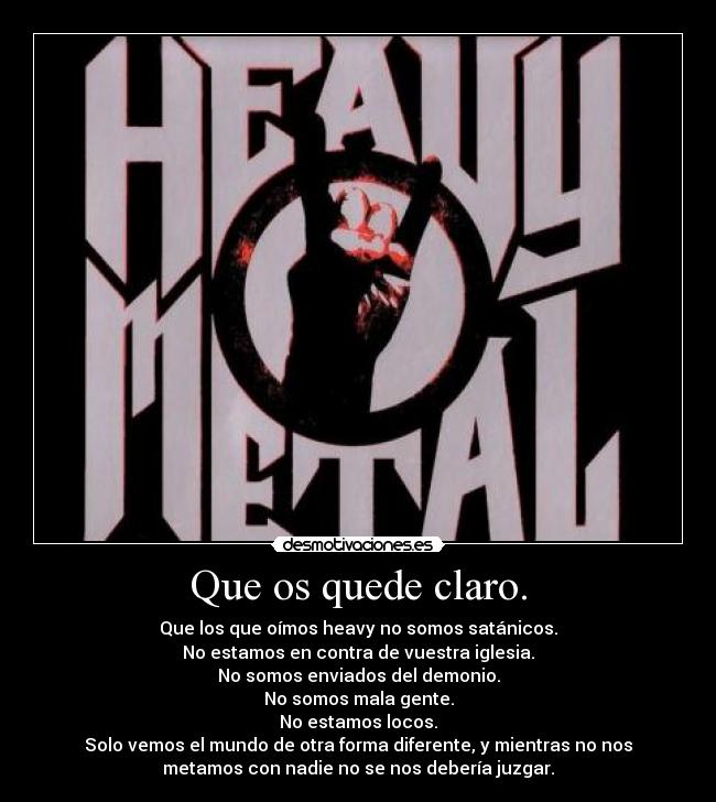 carteles heavy desmotivaciones