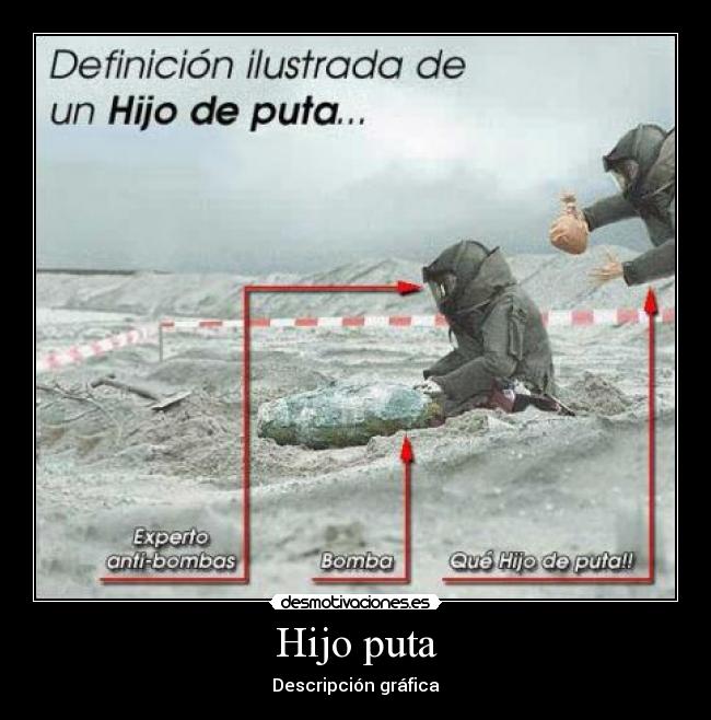 Hijo puta - Descripción gráfica