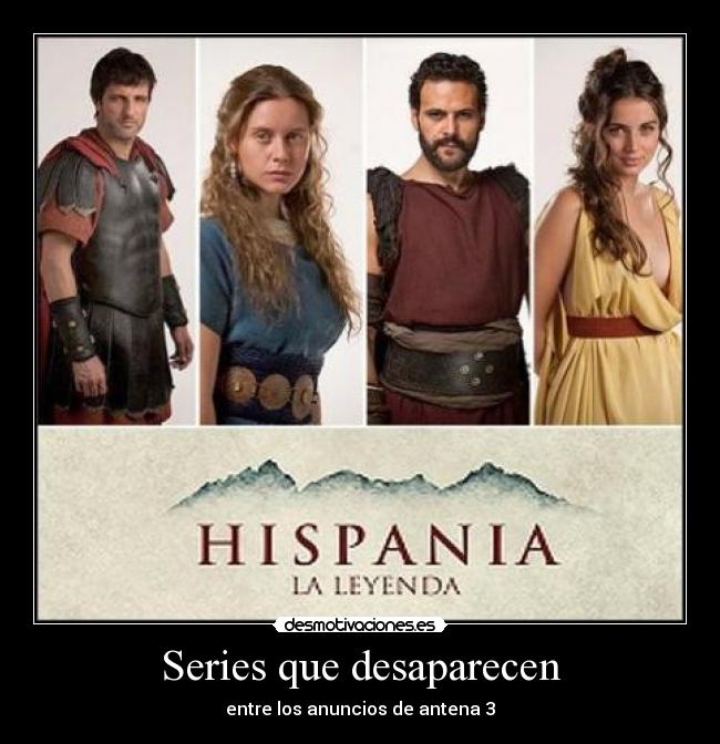 Series que desaparecen - entre los anuncios de antena 3
