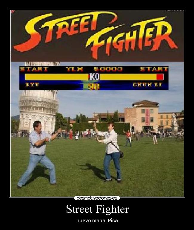 Street Fighter - nuevo mapa: Pisa