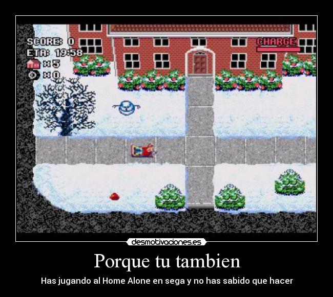 Porque tu tambien - Has jugando al Home Alone en sega y no has sabido que hacer