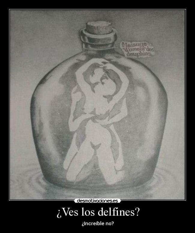 ¿Ves los delfines? -