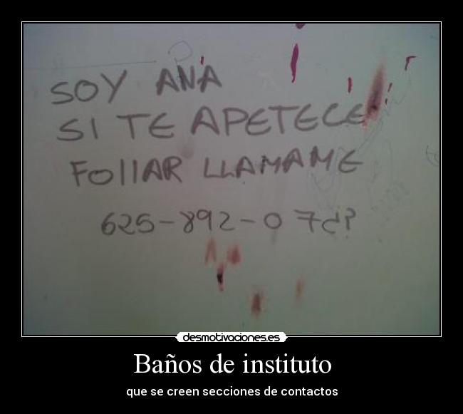 Baños de instituto -