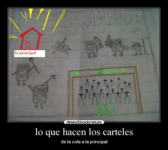 lo que hacen los carteles -