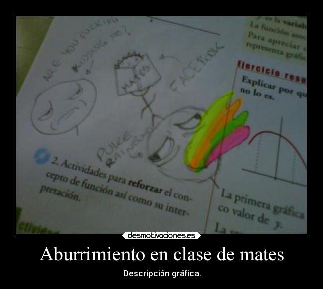 Aburrimiento en clase de mates -