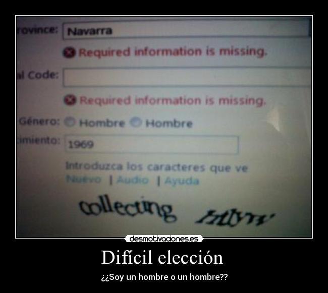 Difícil elección -