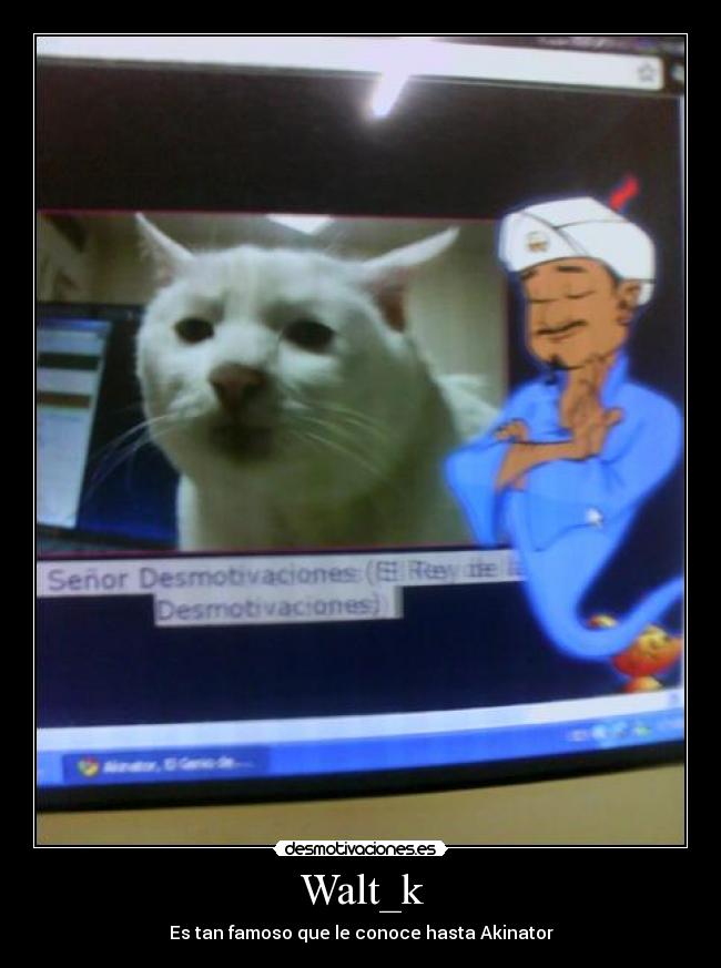 Walt_k - Es tan famoso que le conoce hasta Akinator