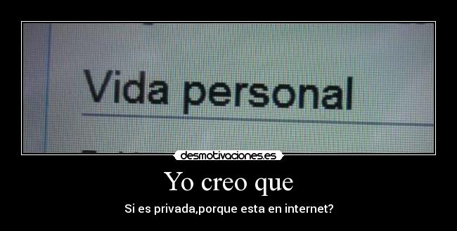 Yo creo que - 