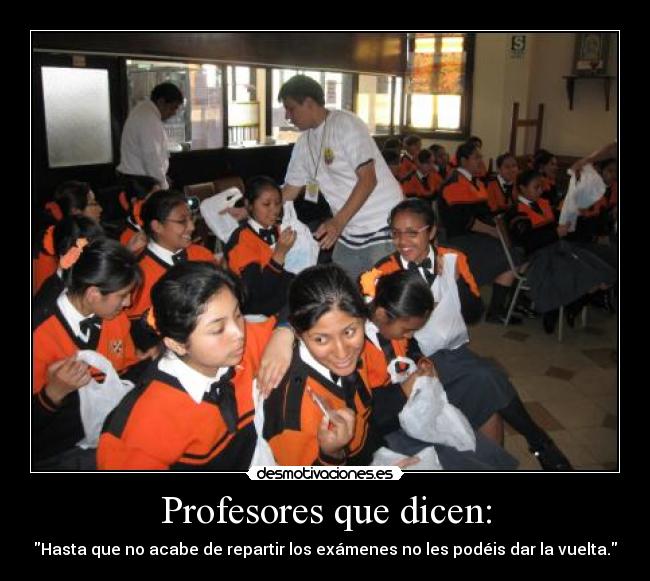 Profesores que dicen: - 