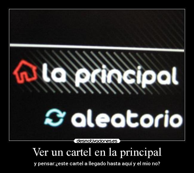 Ver un cartel en la principal - 