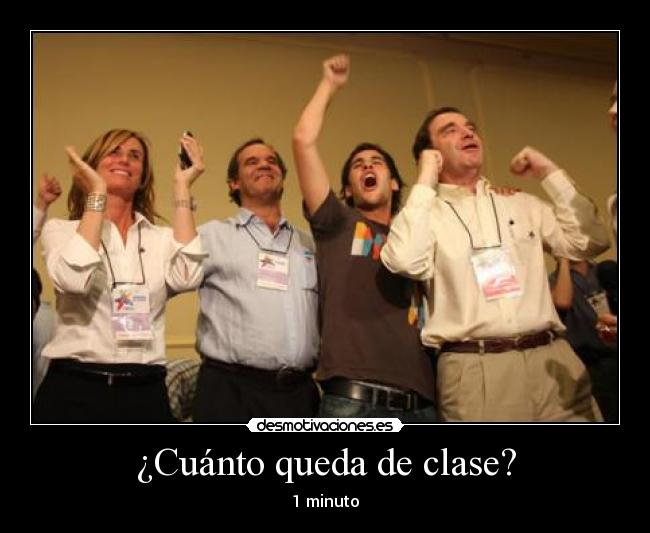 ¿Cuánto queda de clase? - 