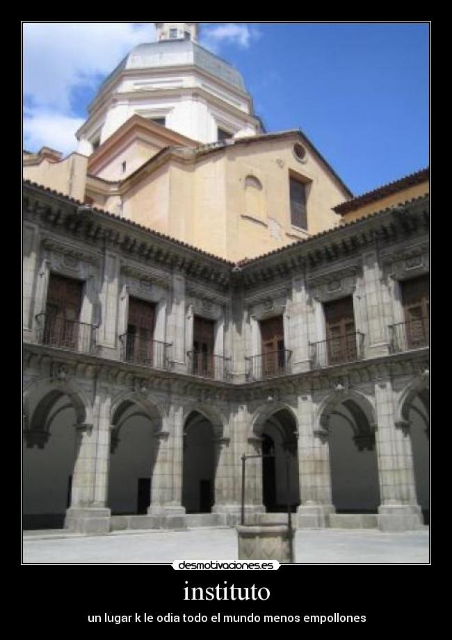 instituto - un lugar k le odia todo el mundo menos empollones