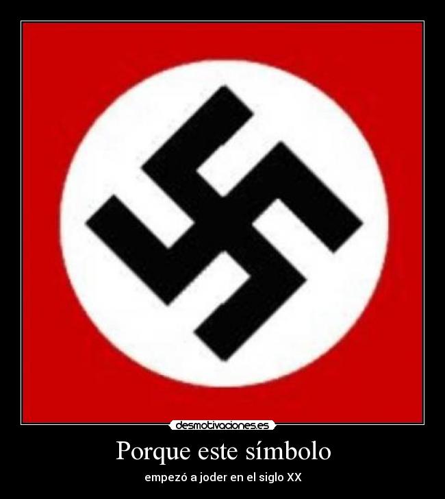 Porque este símbolo - empezó a joder en el siglo XX