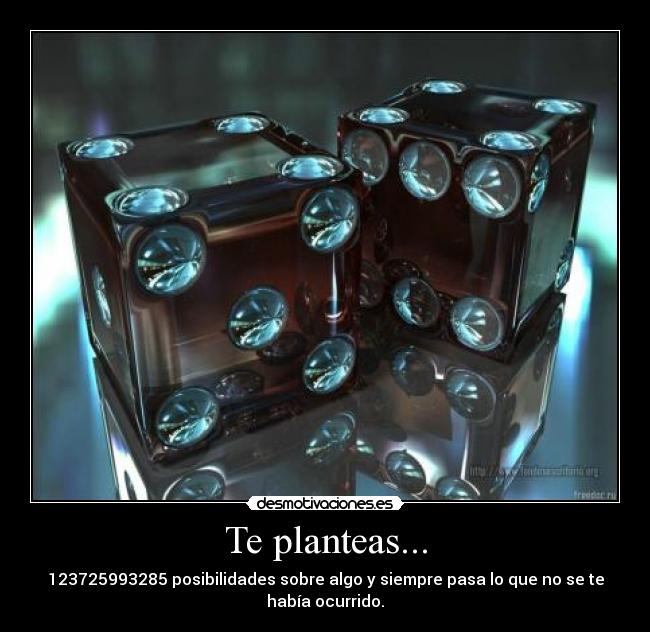Te planteas... -