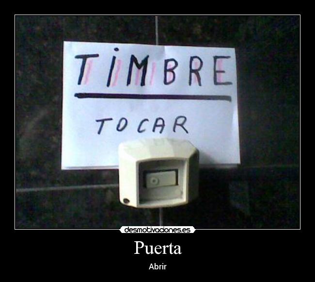 Puerta - Abrir