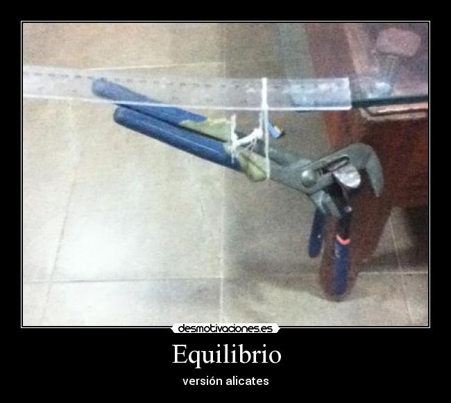 Equilibrio - versión alicates