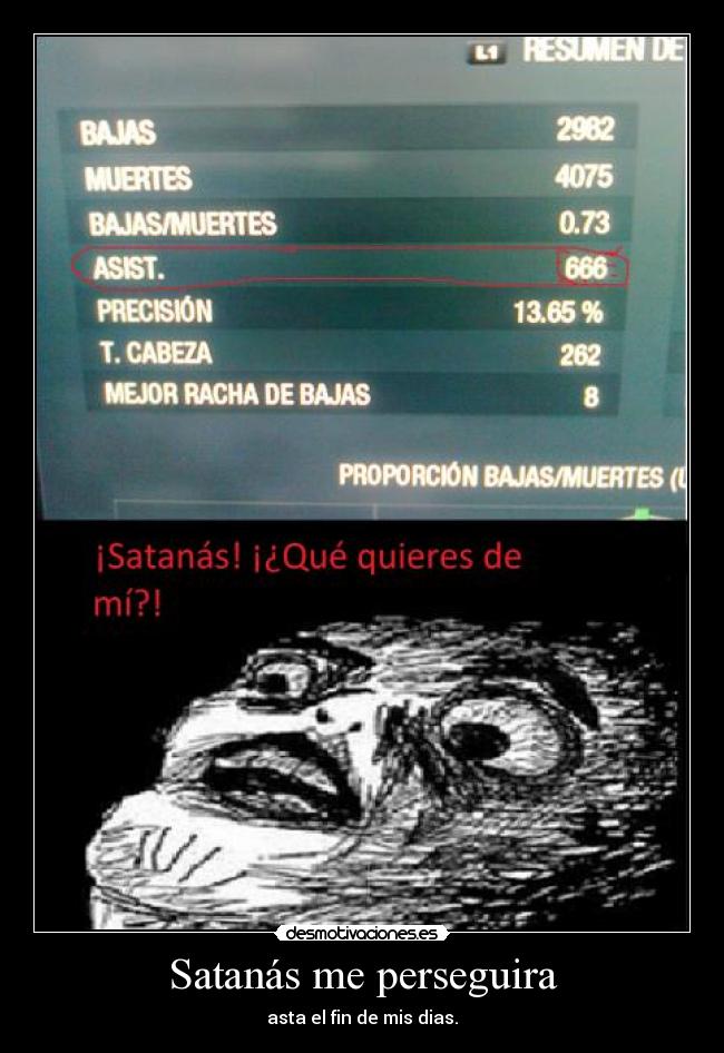 Satanás me perseguira - 