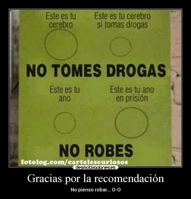 Gracias por la recomendación - 