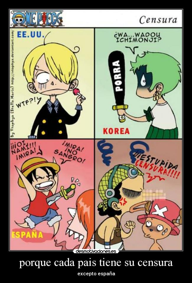 porque cada pais tiene su censura - 