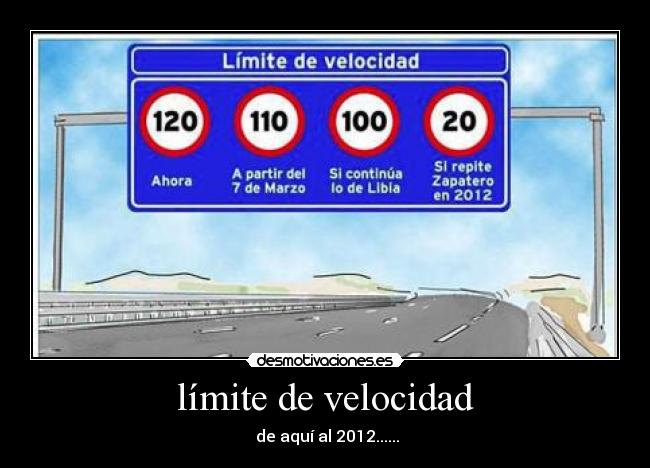 límite de velocidad -