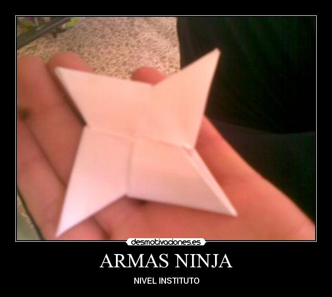ARMAS NINJA - NIVEL INSTITUTO