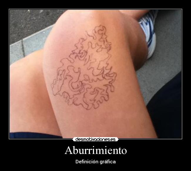 Aburrimiento - Definición gráfica