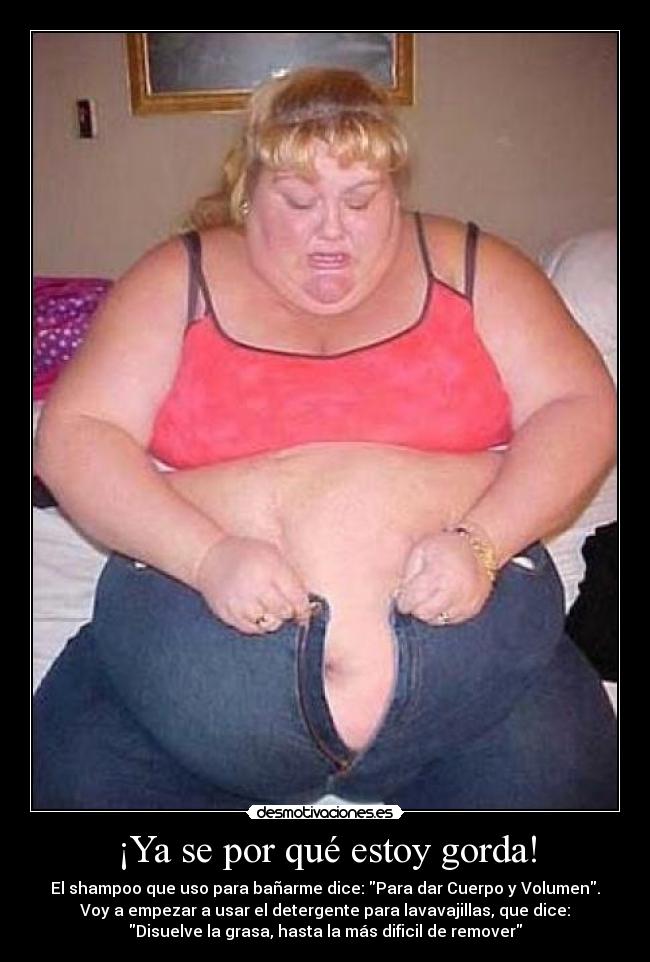 ¡Ya se por qué estoy gorda! - 
