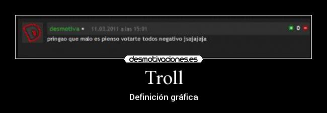 Troll - Definición gráfica