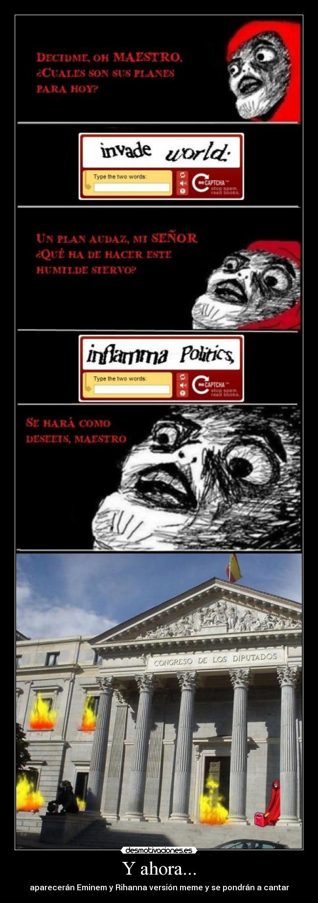 Y ahora... - aparecerán Eminem y Rihanna versión meme y se pondrán a cantar