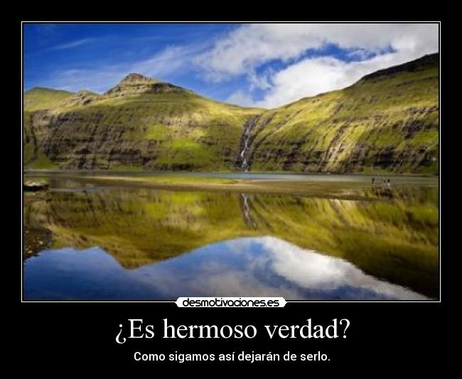 ¿Es hermoso verdad? -