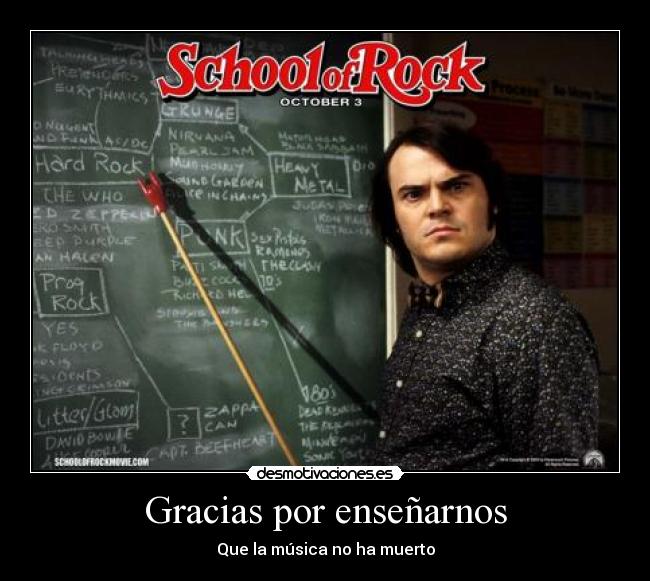 Gracias por enseñarnos -