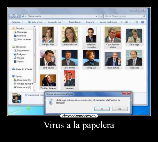 Virus a la papelera - 