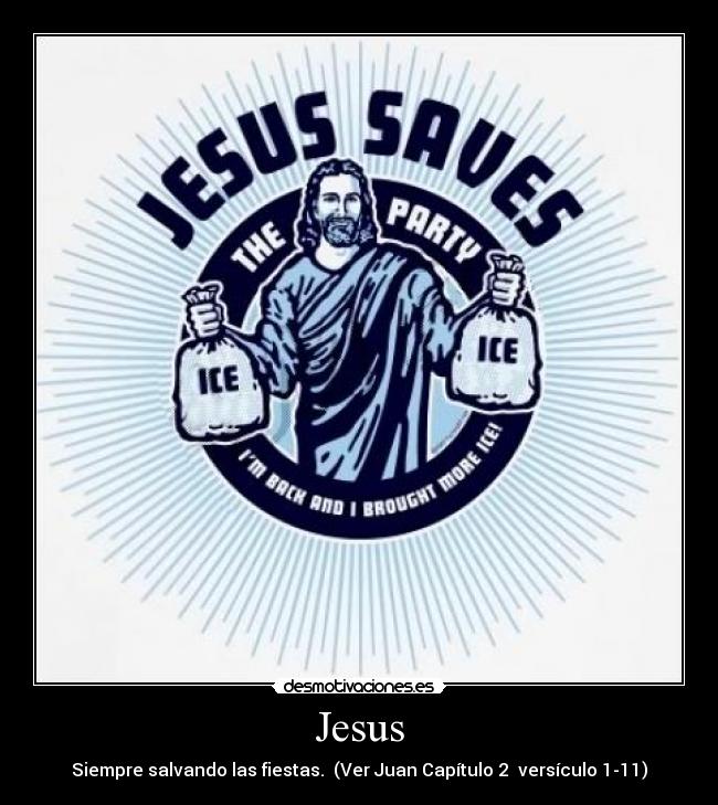 Jesus - Siempre salvando las fiestas. (Ver Juan Capítulo 2 versículo 1-11)