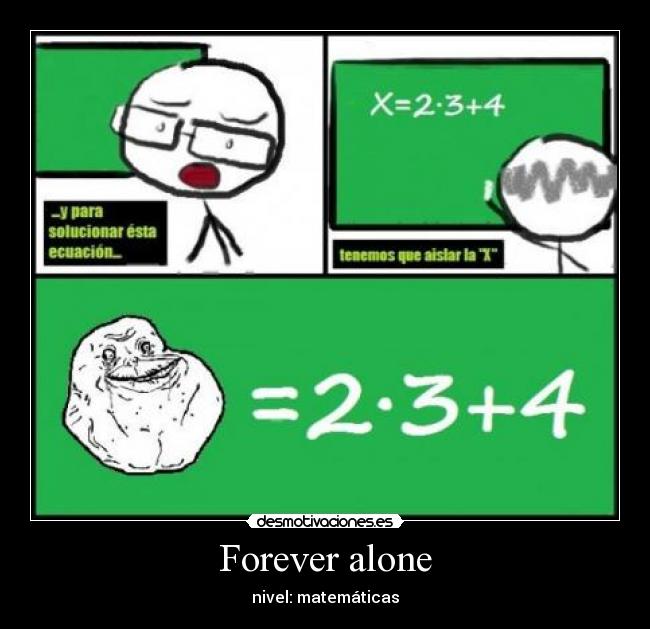 carteles forever alone desmotivaciones