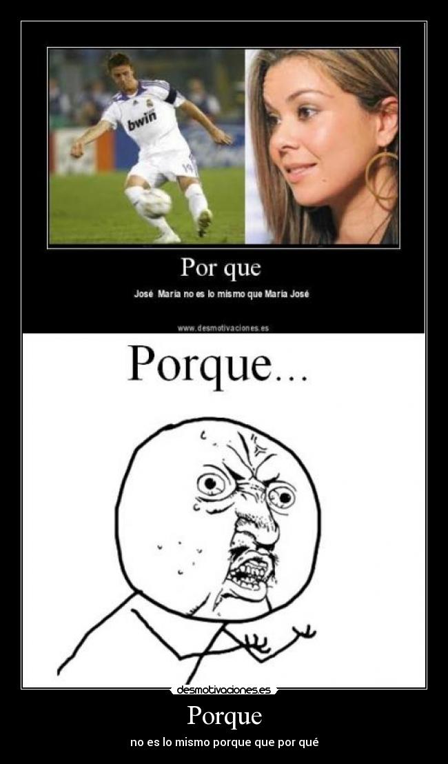 Porque - no es lo mismo porque que por qué