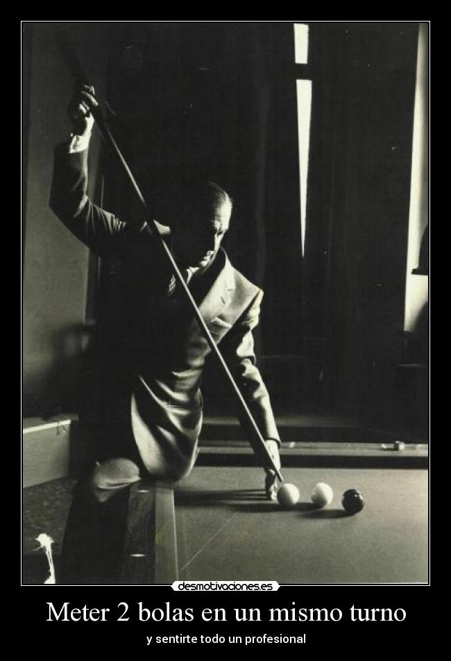 carteles billar bolas profesional desmotivaciones