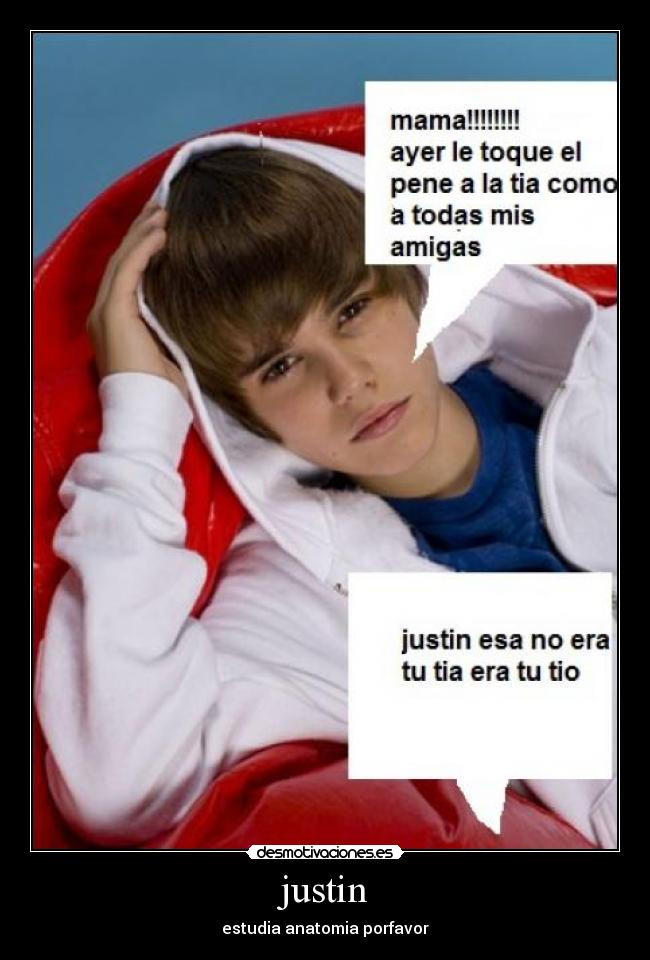 carteles justin anatomia desmotivaciones