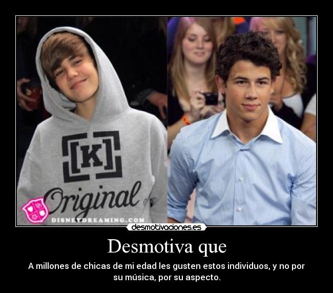 carteles muerte justin bieber muerte jonas chicas desmotivaciones