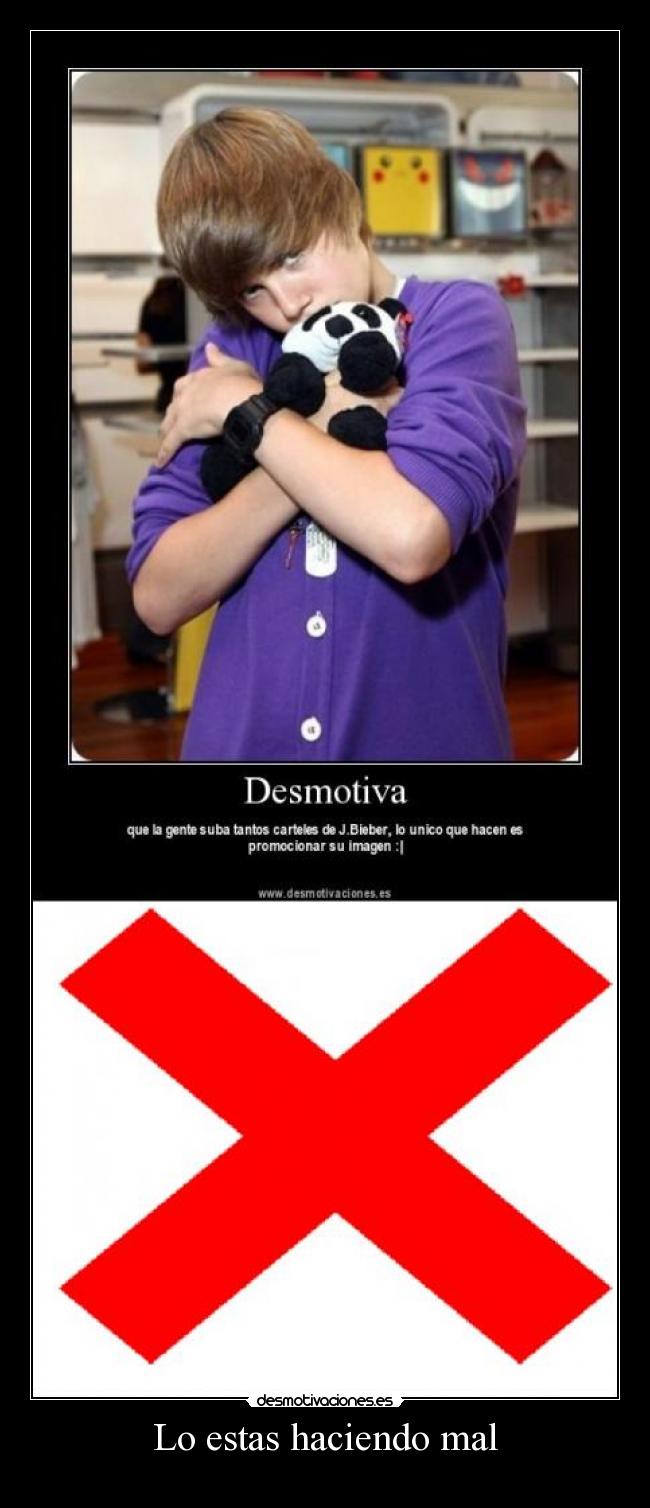 Lo estas haciendo mal -