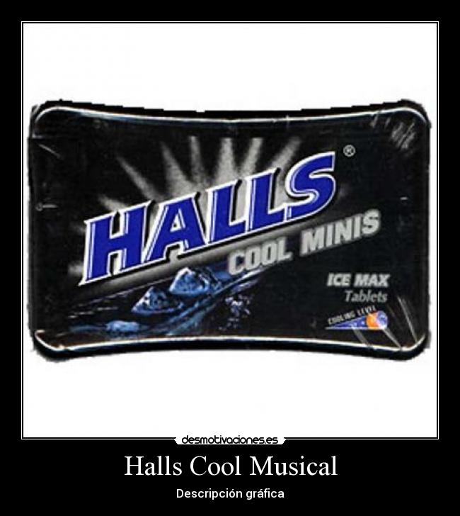 Halls Cool Musical - Descripción gráfica