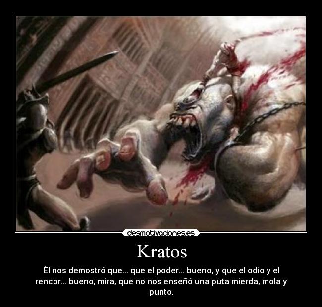 carteles kratos desmotivaciones